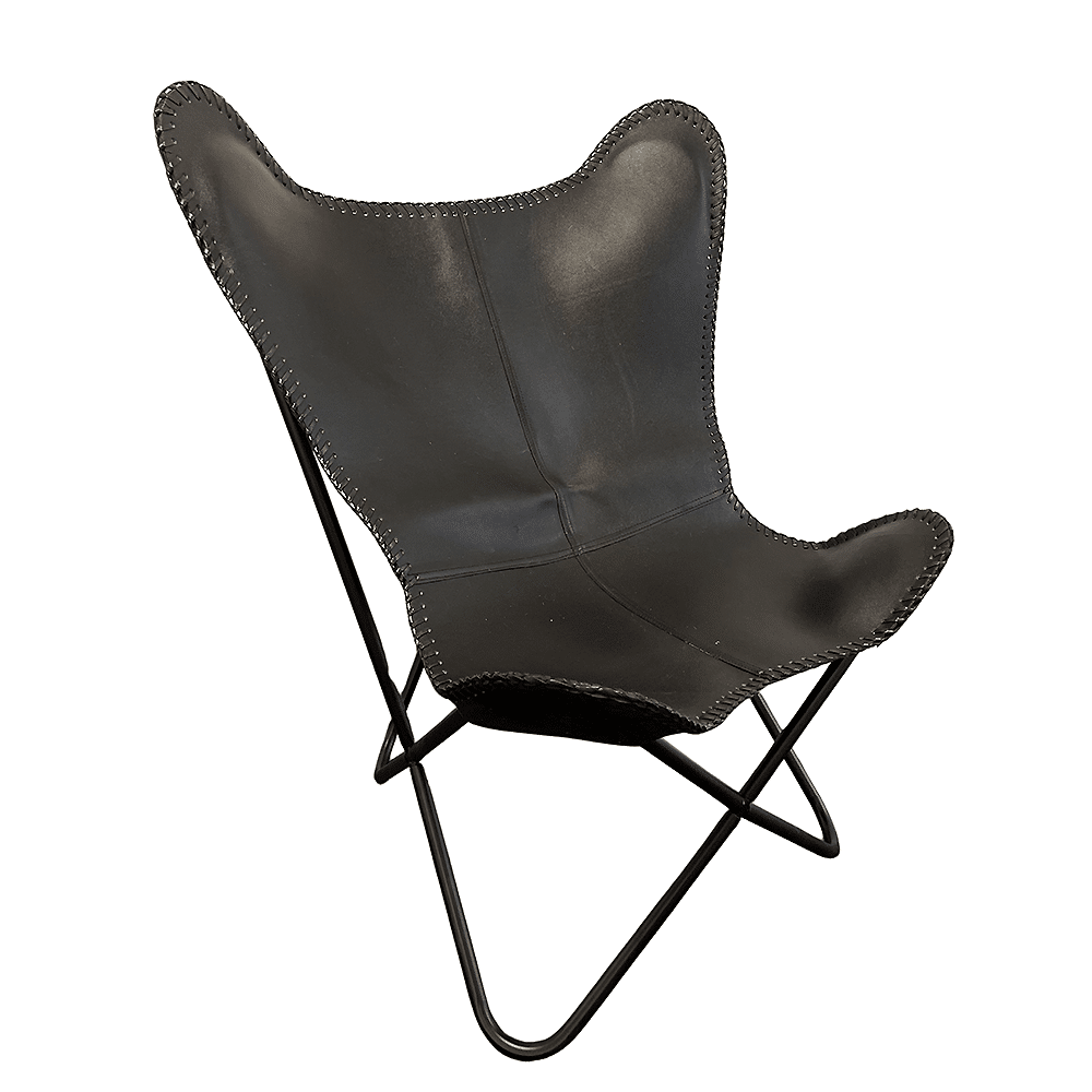 Bat chair made of real leather (available in different colors) | Kalsten