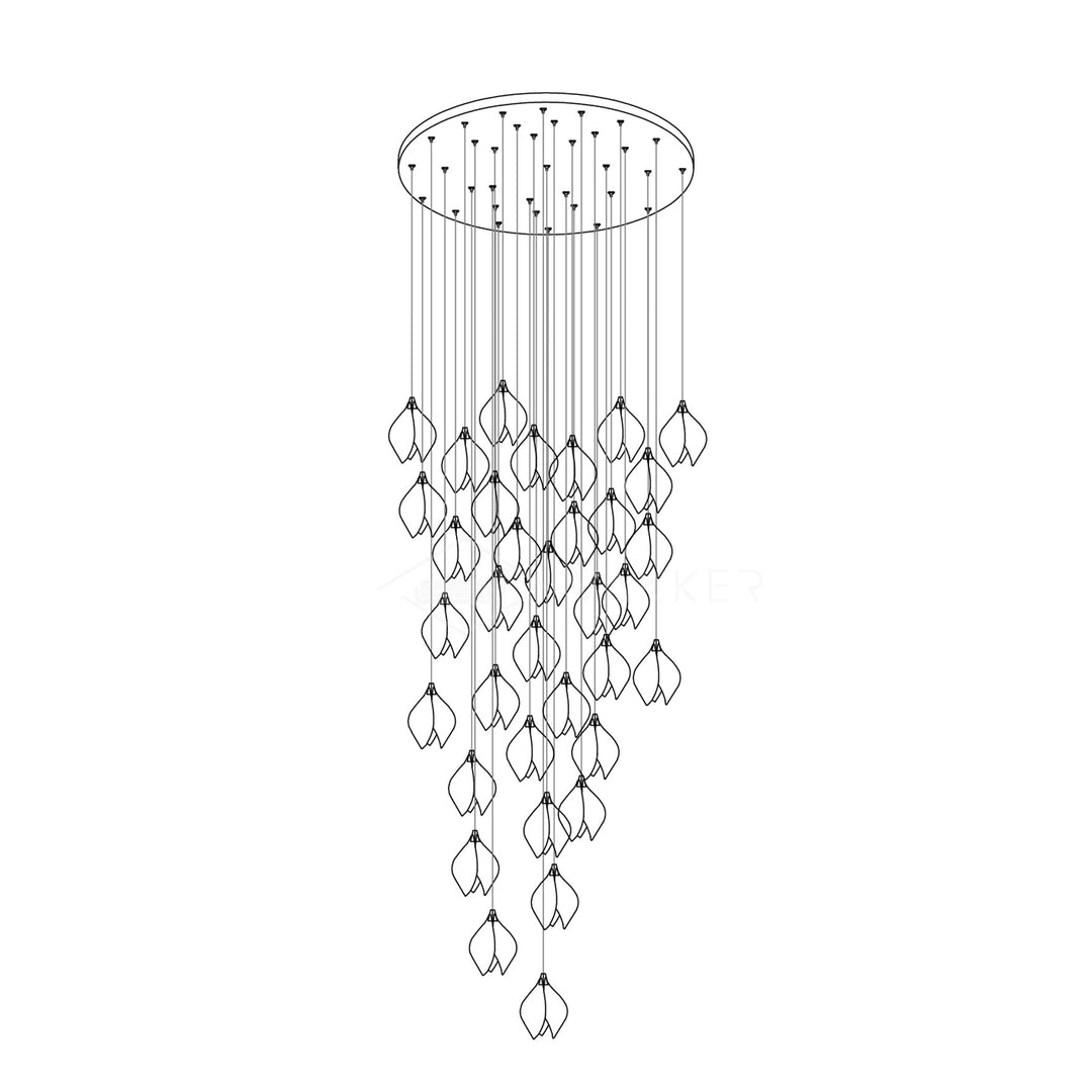 Ceramic Flower Droplight Pendant Light | Kalsten