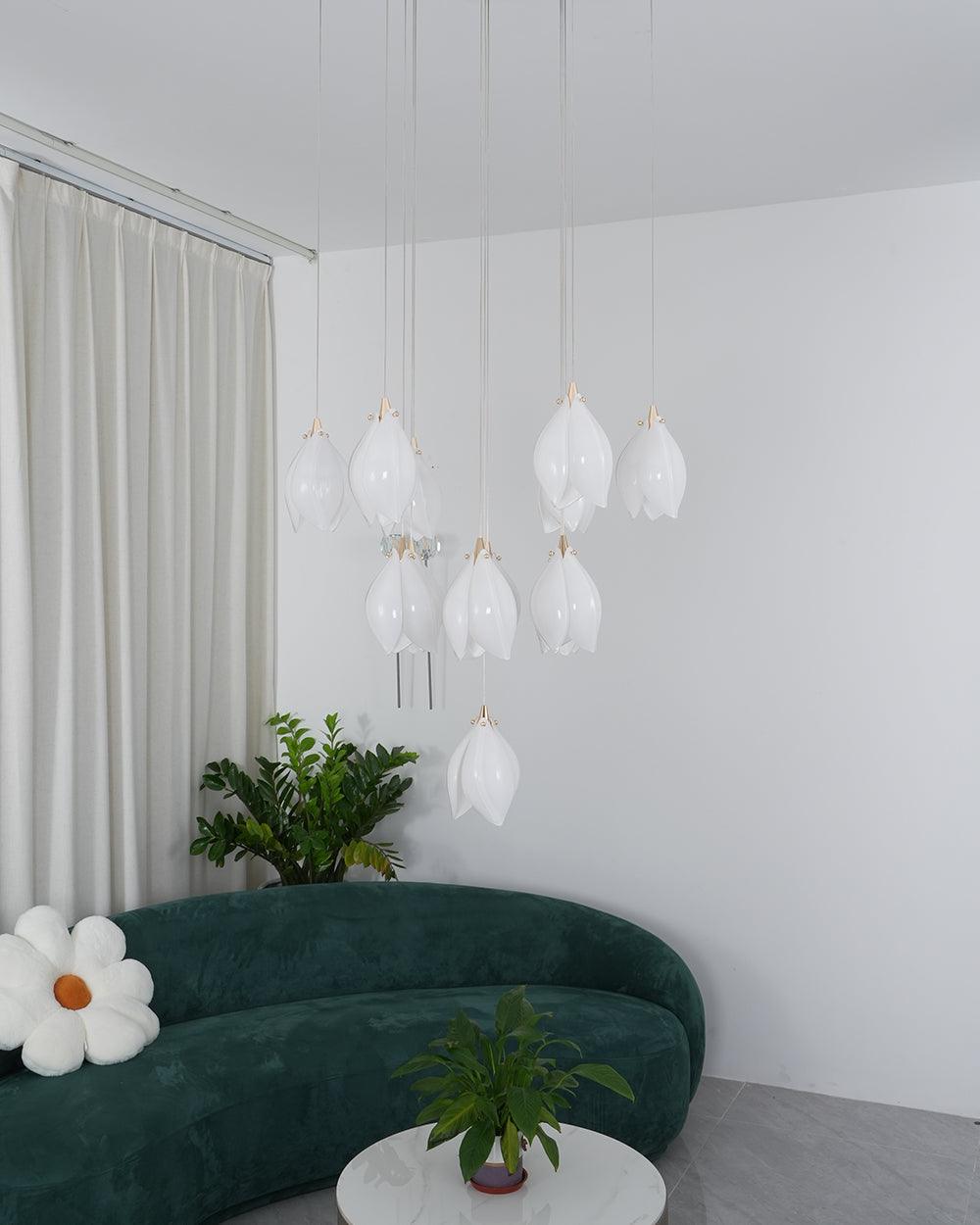 Ceramic Flower Droplight Pendant Light | Kalsten