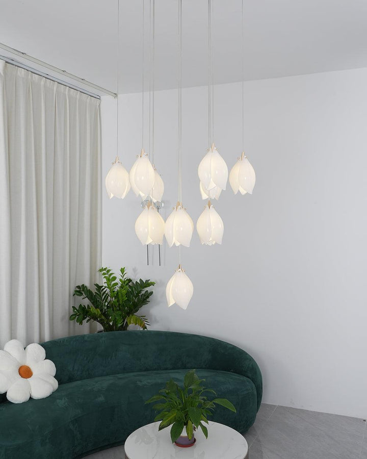 Ceramic Flower Droplight Pendant Light | Kalsten