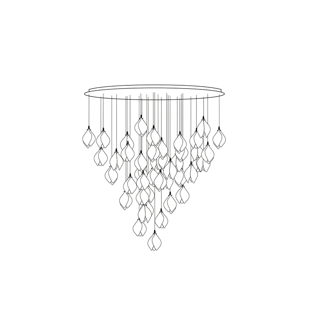 Ceramic Flower Droplight Pendant Light | Kalsten