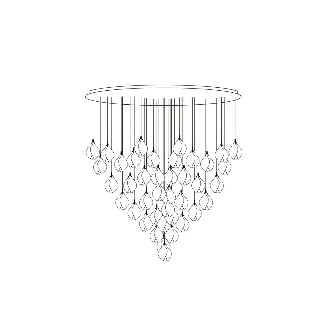 Ceramic Flower Droplight Pendant Light | Kalsten
