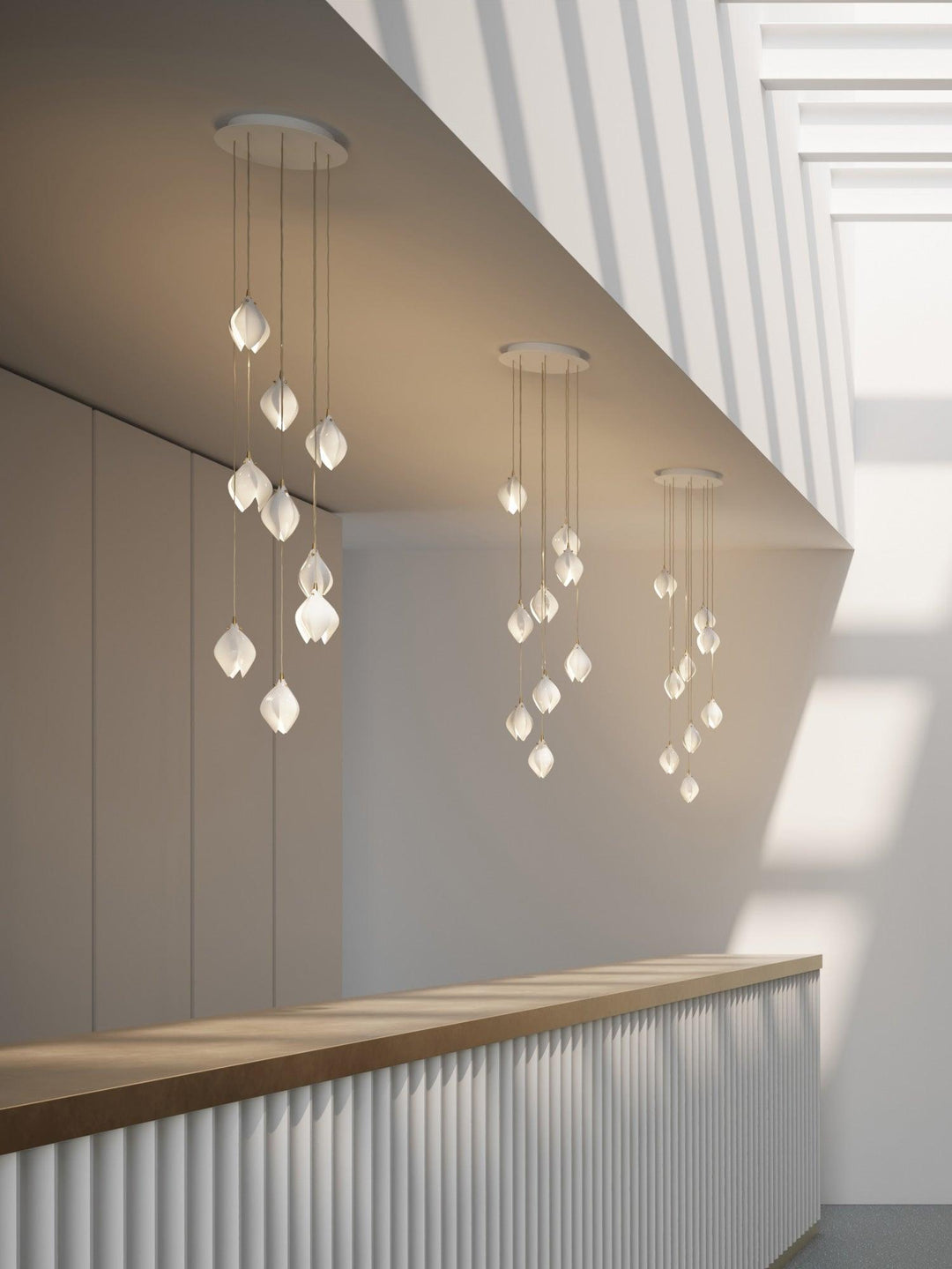 Ceramic Flower Droplight Pendant Light | Kalsten