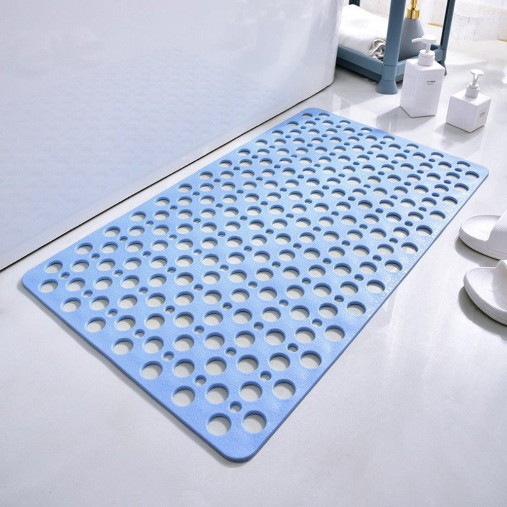 Shower mat with suction cups and drainage holes | Kalsten