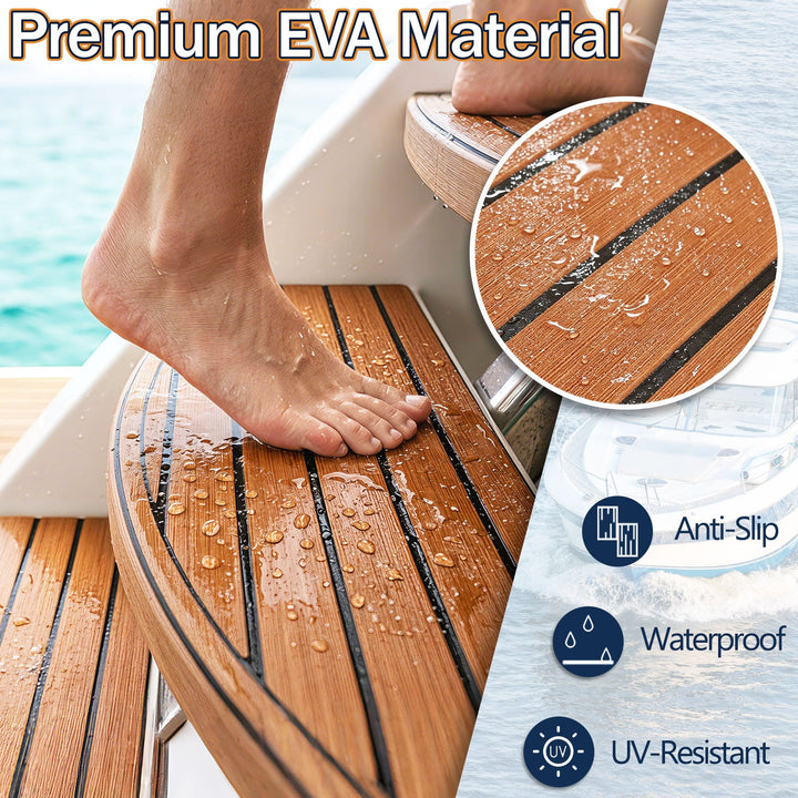 Boot Flooring EVA Teak Flooring Self-Adhesive | Kalsten