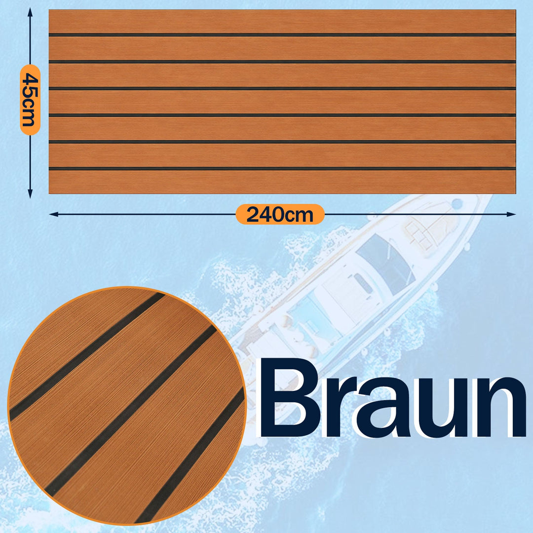 Boot Flooring EVA Teak Flooring Self-Adhesive | Kalsten