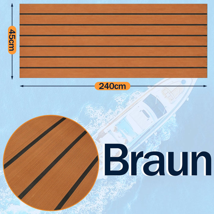 Boot Flooring EVA Teak Flooring Self-Adhesive | Kalsten