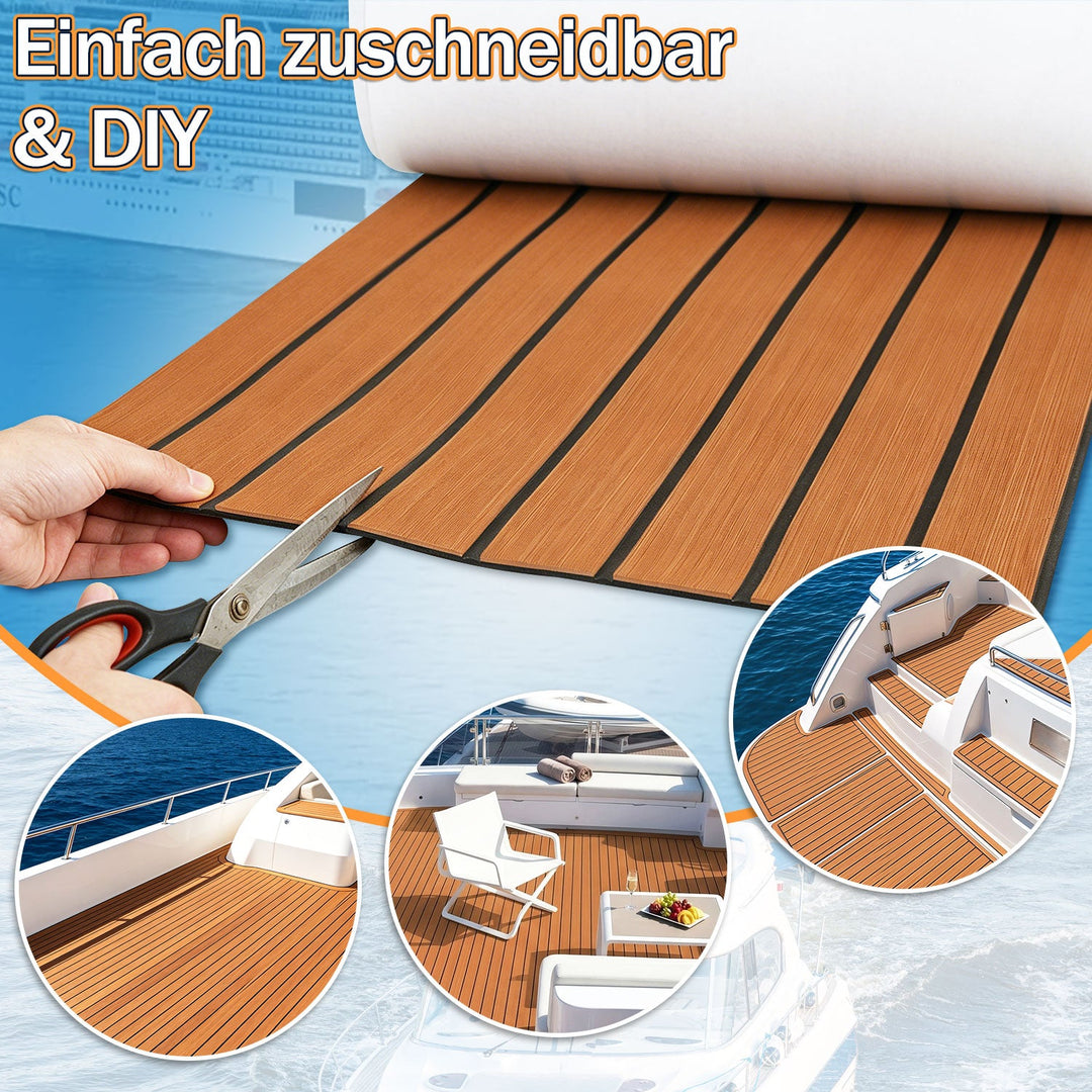Boot Flooring EVA Teak Flooring Self-Adhesive | Kalsten
