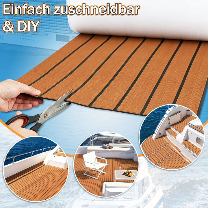 Boot Flooring EVA Teak Flooring Self-Adhesive | Kalsten