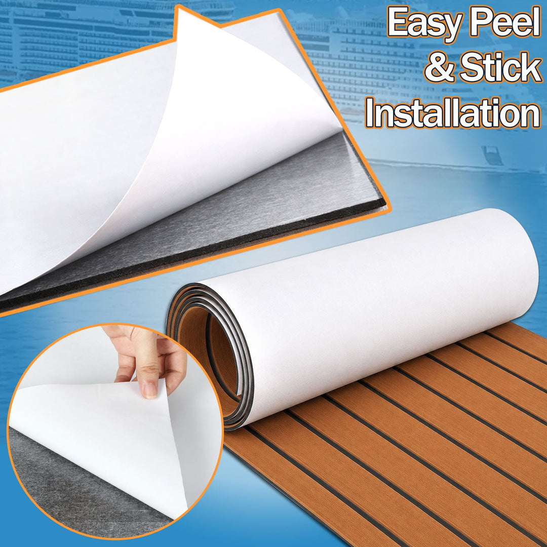 Boot Flooring EVA Teak Flooring Self-Adhesive | Kalsten