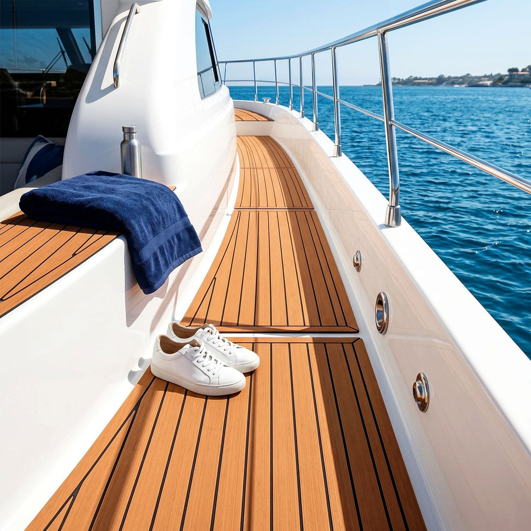 Boot Flooring EVA Teak Flooring Self-Adhesive | Kalsten
