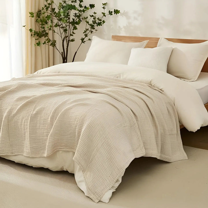 BreezeCotton Luxury Cotton Blanket for Every Season Noxord