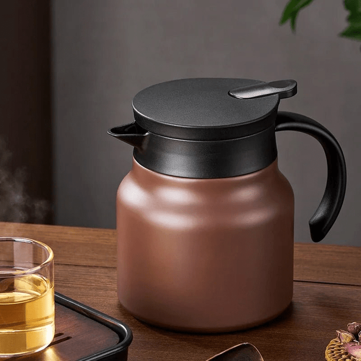 Kalsten | Insulated teapot with stainless steel strainer & ceramic for hot or cold tea