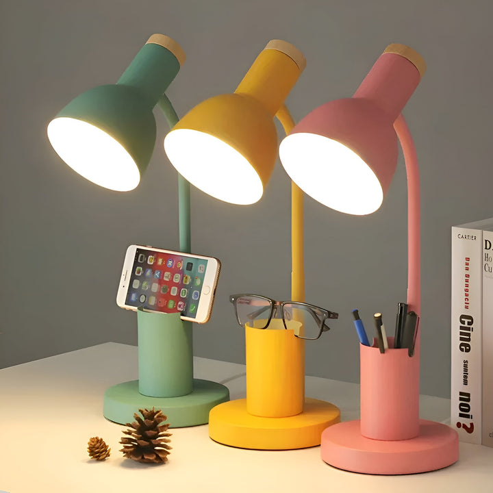 LED Desk Lamp with Pen Holder – Stylish and Practical | Organization on the Desk | Kalsten