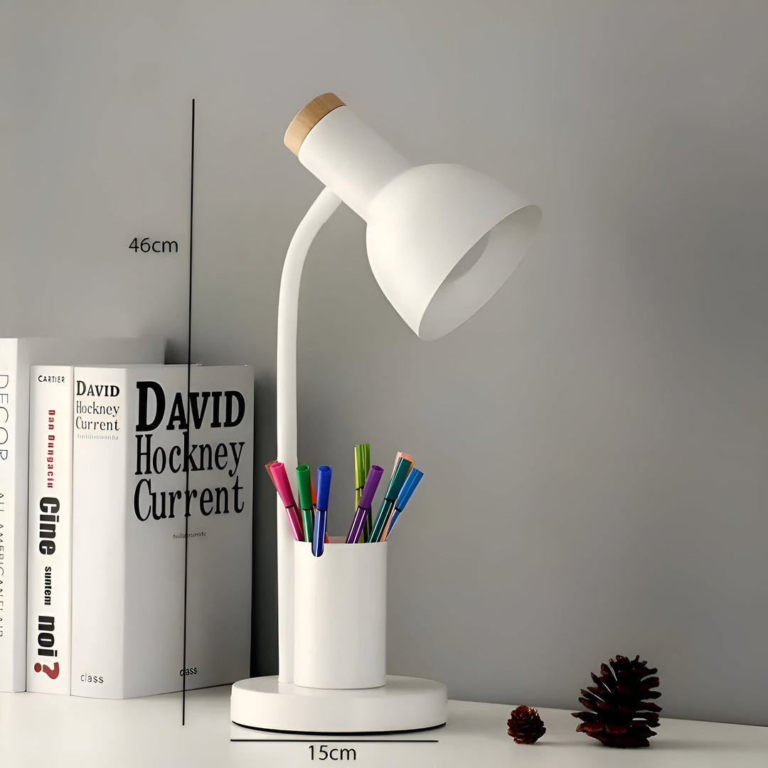 LED Desk Lamp with Pen Holder – Stylish and Practical | Organization on the Desk | Kalsten