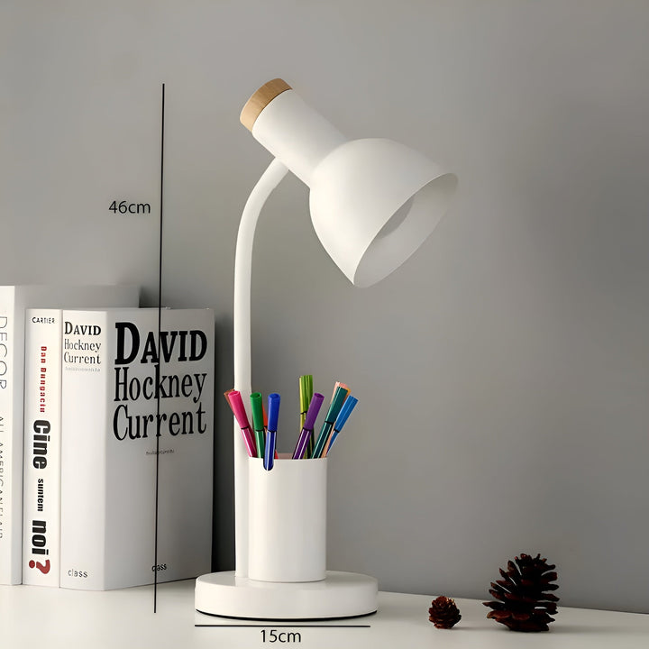 LED Desk Lamp with Pen Holder – Stylish and Practical | Organization on the Desk | Kalsten