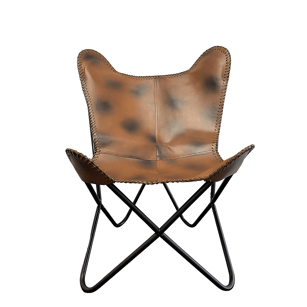 Bat chair made of real leather (available in different colors) | Kalsten