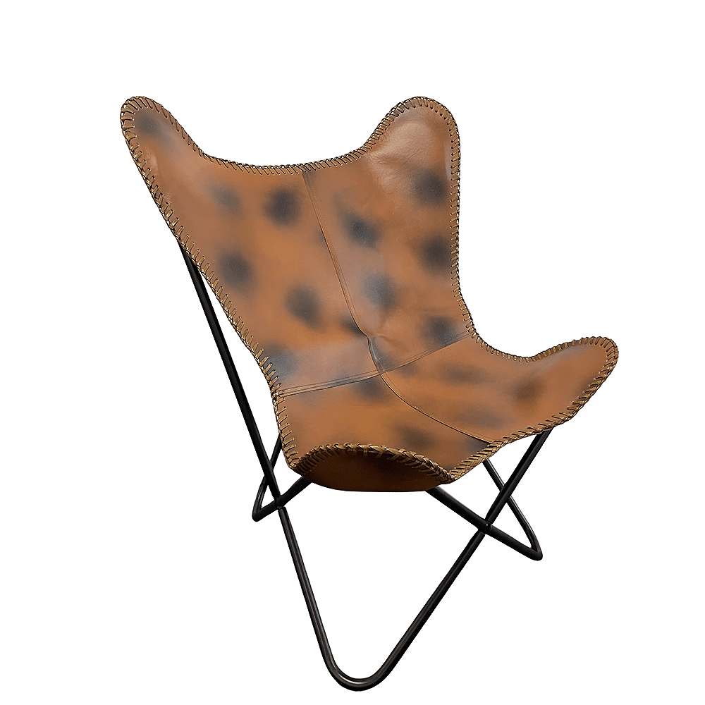 Bat chair made of real leather (available in different colors) | Kalsten