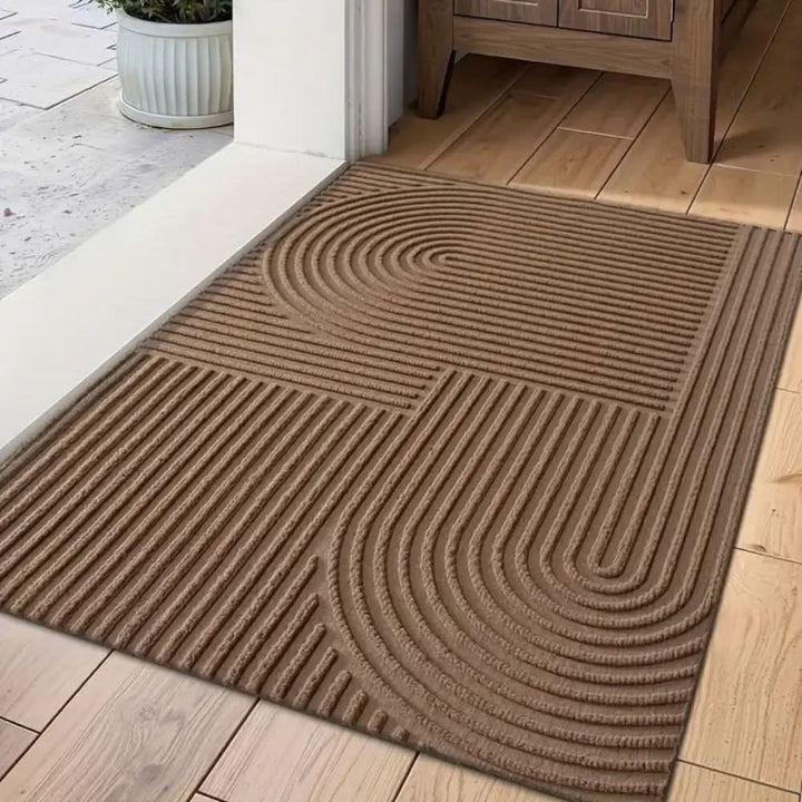 Washable Absorbent Mat with Fluid Line Design