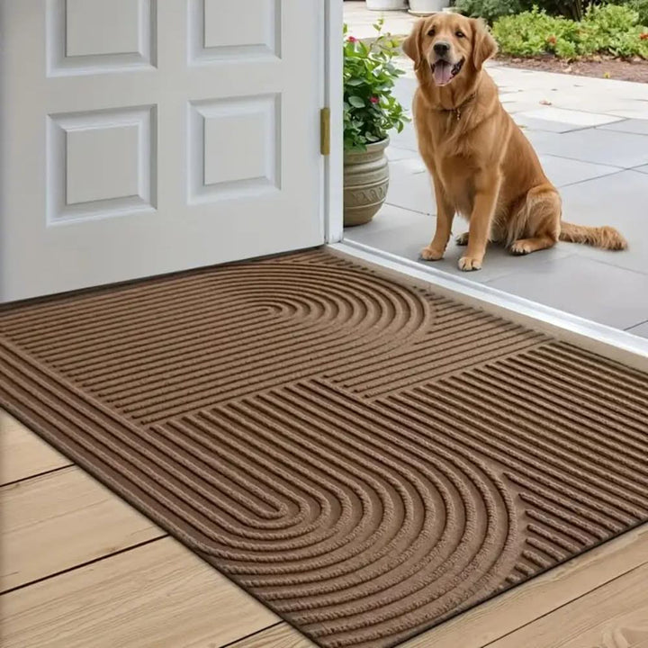 Washable Absorbent Mat with Fluid Line Design