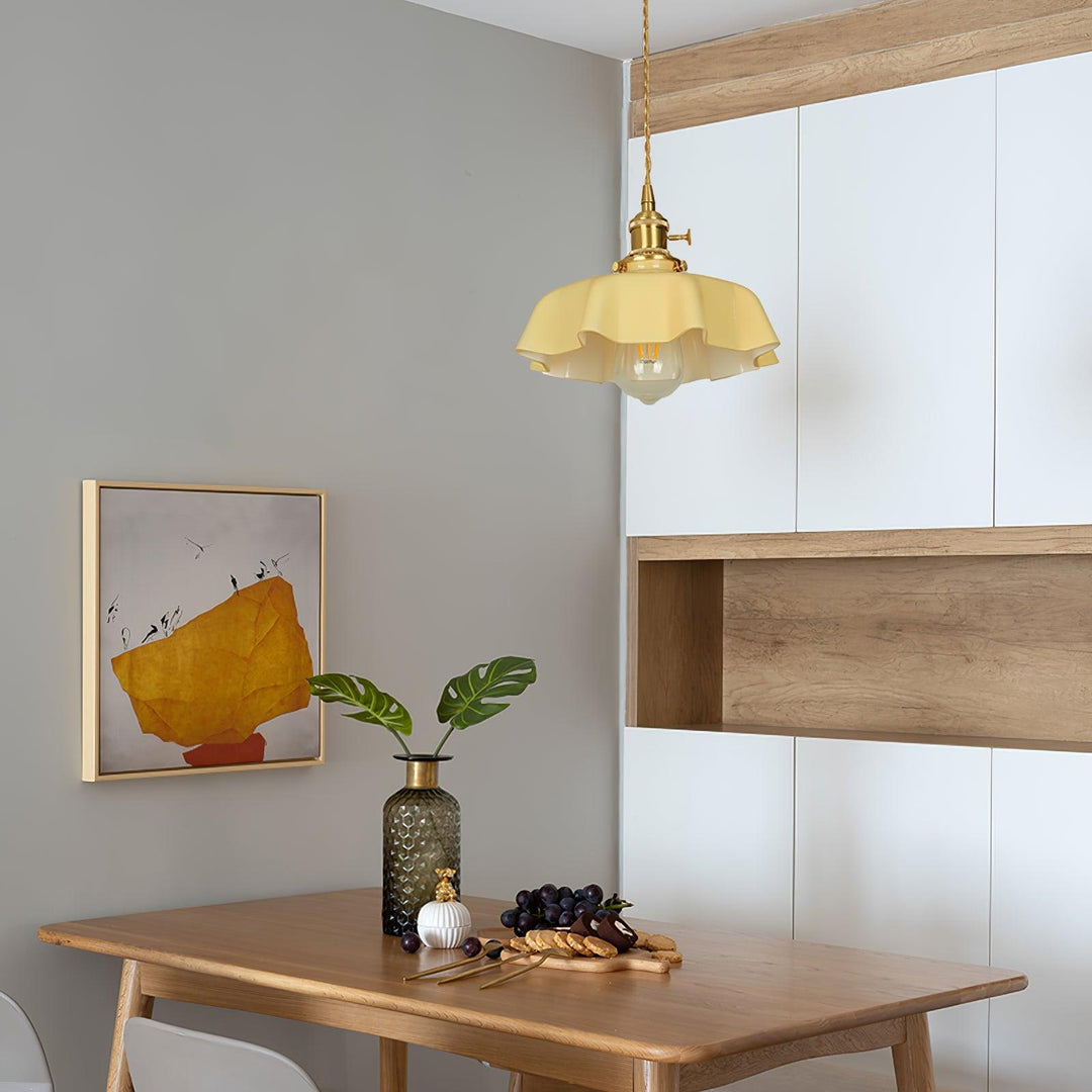 French Flower Droplight Pendant Swag Light | Noxord