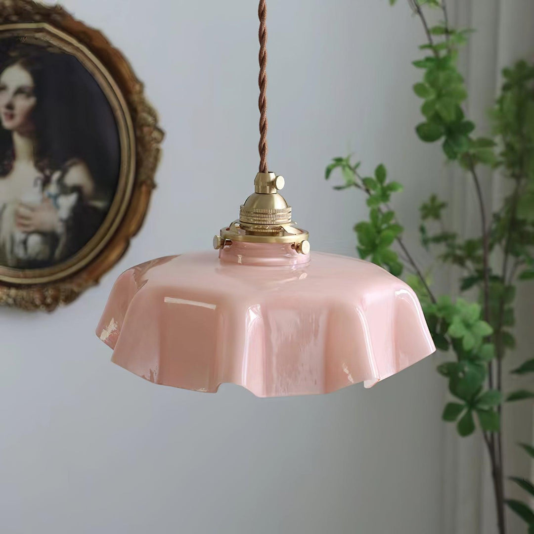 French Flower Droplight Pendant Swag Light | Noxord