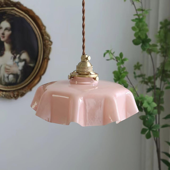 French Flower Droplight Pendant Swag Light | Noxord