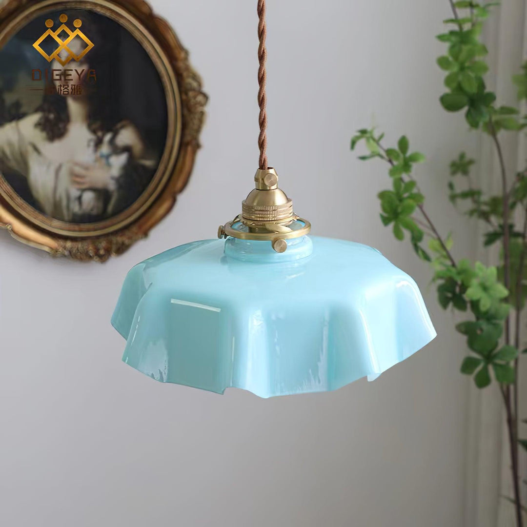 French Flower Droplight Pendant Swag Light | Noxord