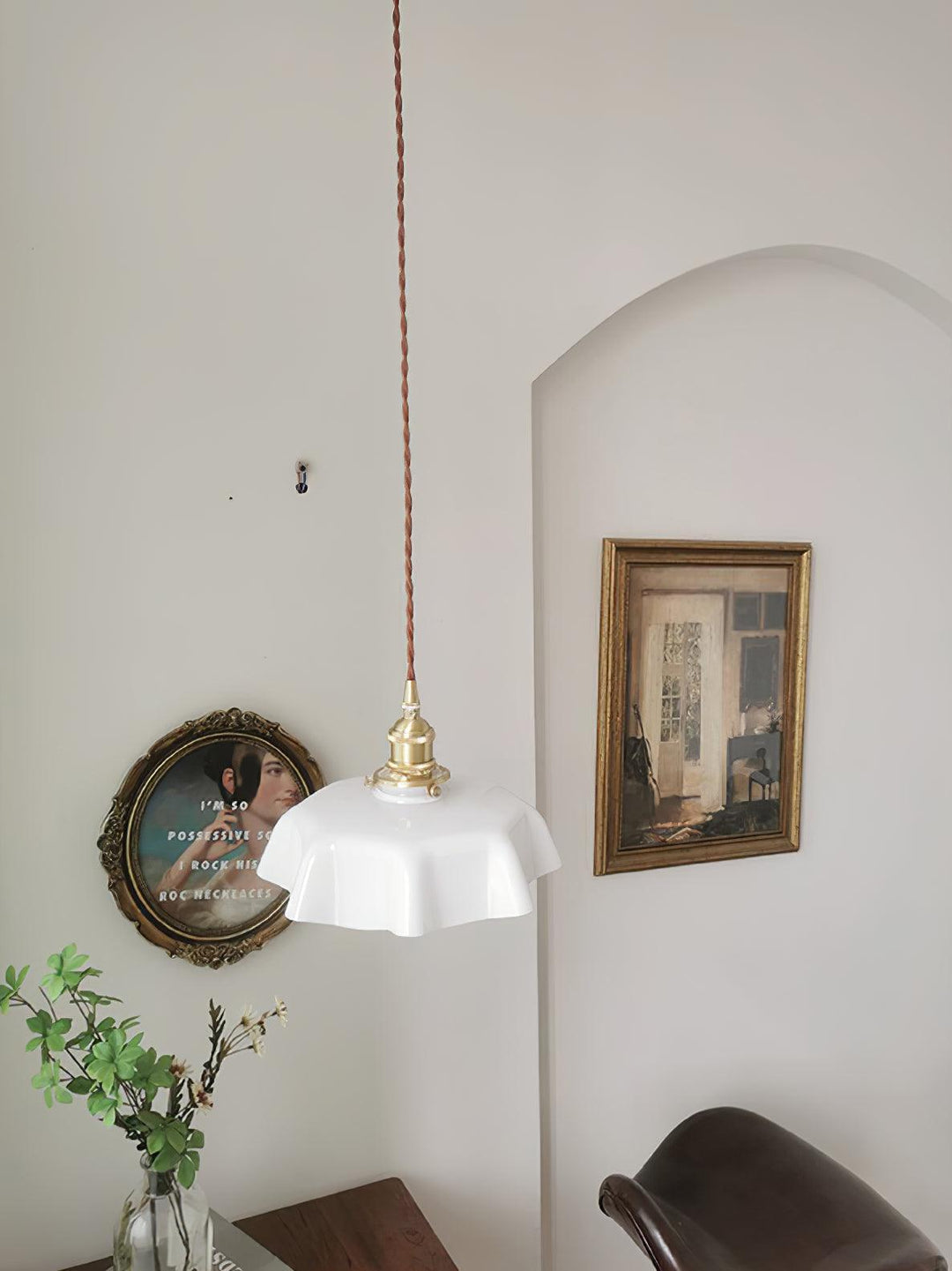 French Flower Droplight Pendant Swag Light | Noxord