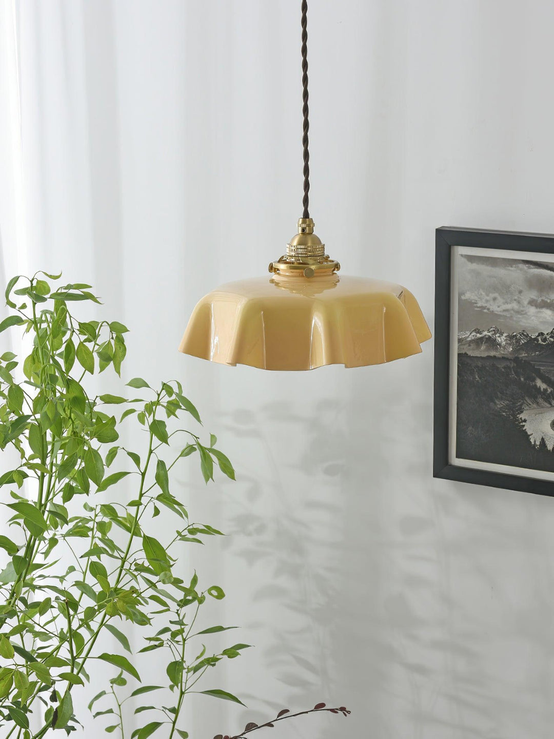 French Flower Droplight Pendant Swag Light | Noxord