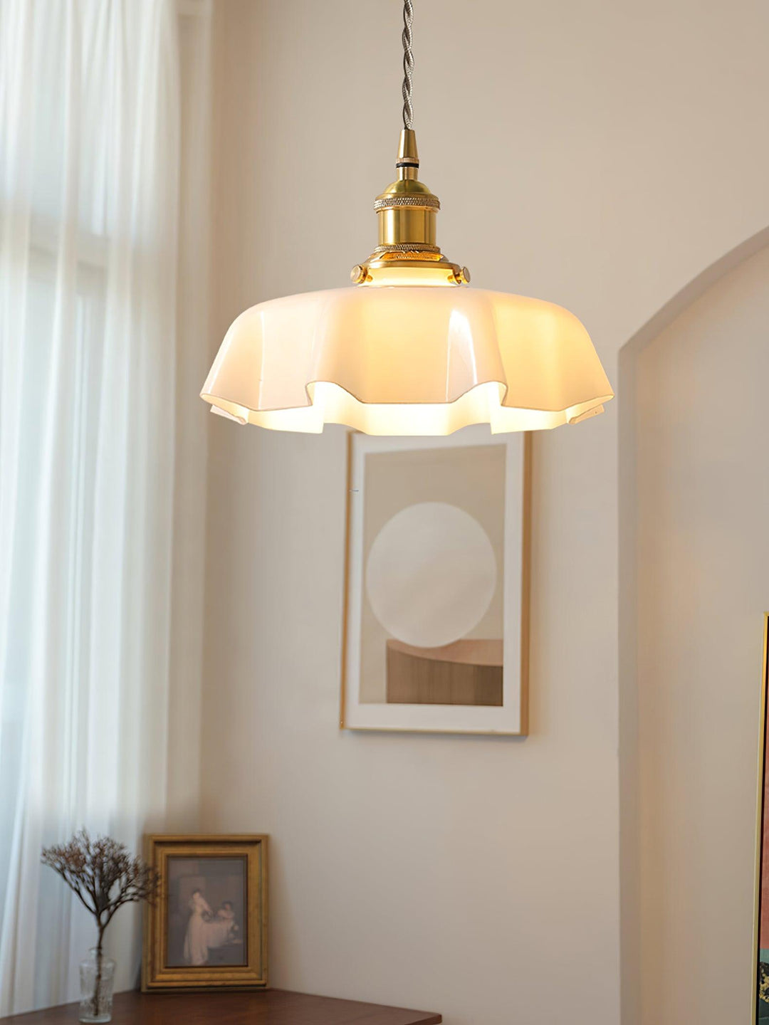 French Flower Droplight Pendant Swag Light | Noxord