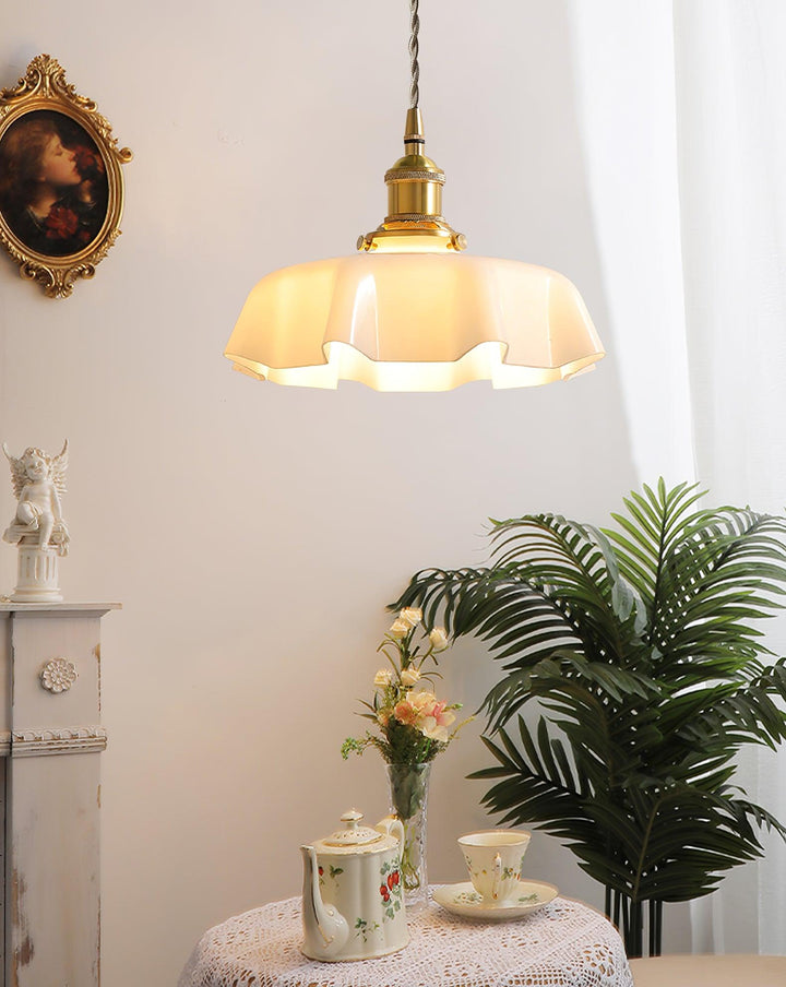 French Flower Droplight Pendant Swag Light | Noxord
