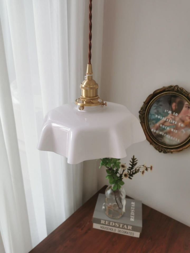 French Flower Droplight Pendant Swag Light | Noxord