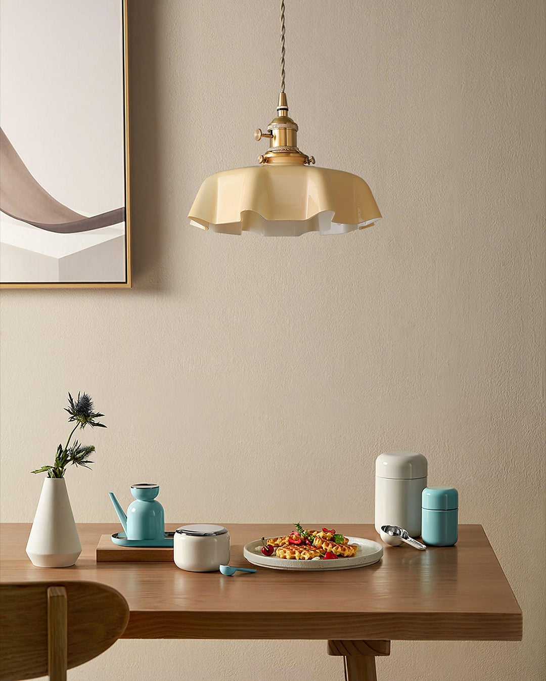French Flower Droplight Pendant Swag Light | Noxord