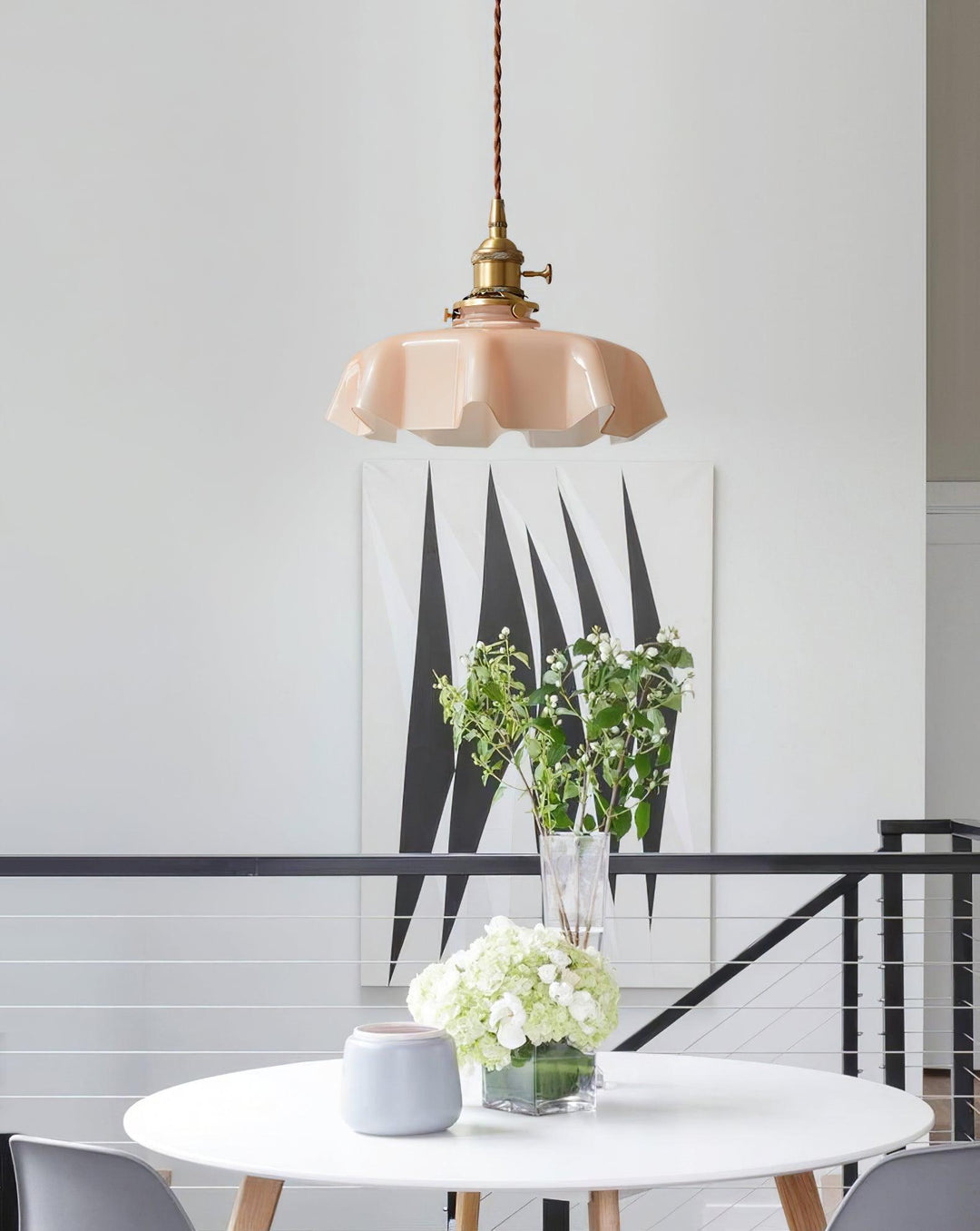 French Flower Droplight Pendant Swag Light | Noxord
