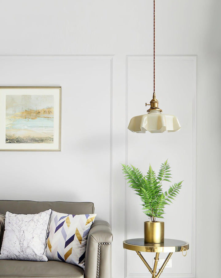 French Flower Droplight Pendant Swag Light | Noxord