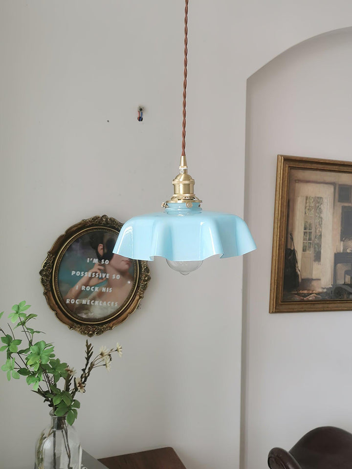 French Flower Droplight Pendant Swag Light | Noxord
