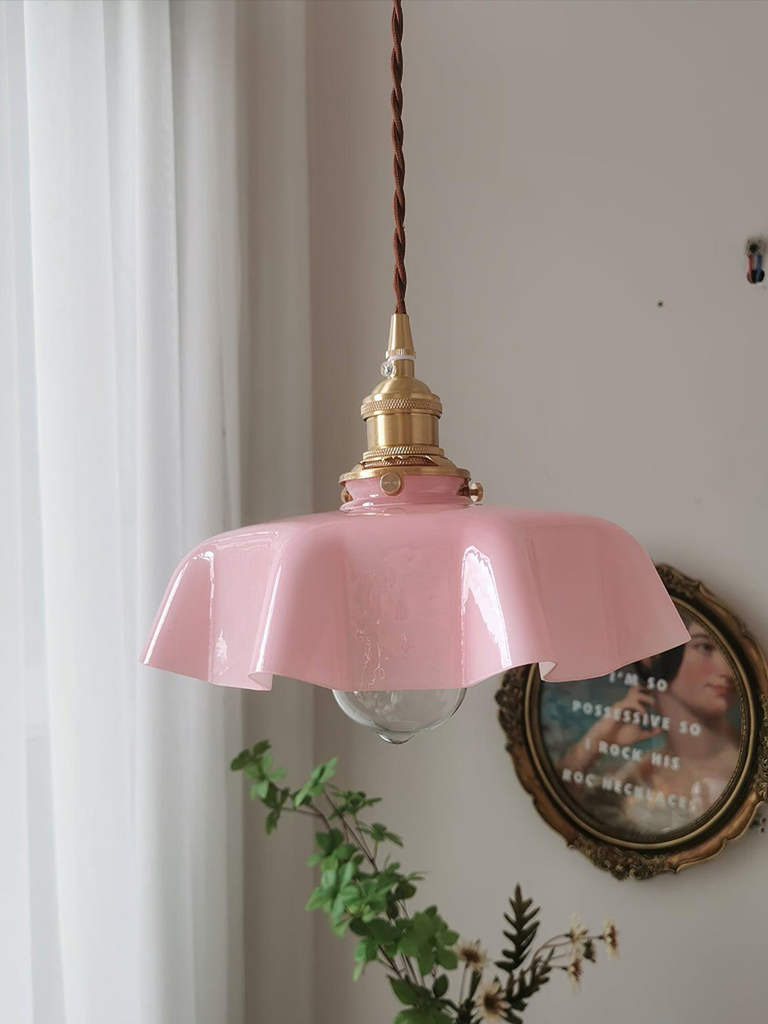 French Flower Droplight Pendant Swag Light | Noxord