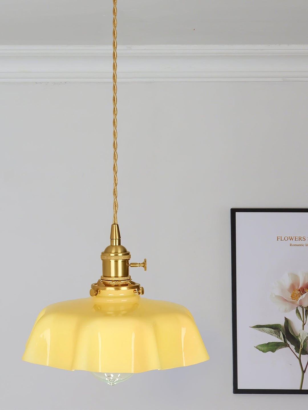 French Flower Droplight Pendant Swag Light | Noxord