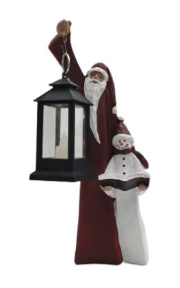 Kalsten | Santa And Snowman Sculpture