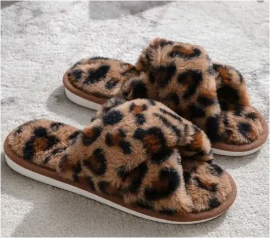 Kalsten | Sofie - Plush Lined Slippers with Cross Band