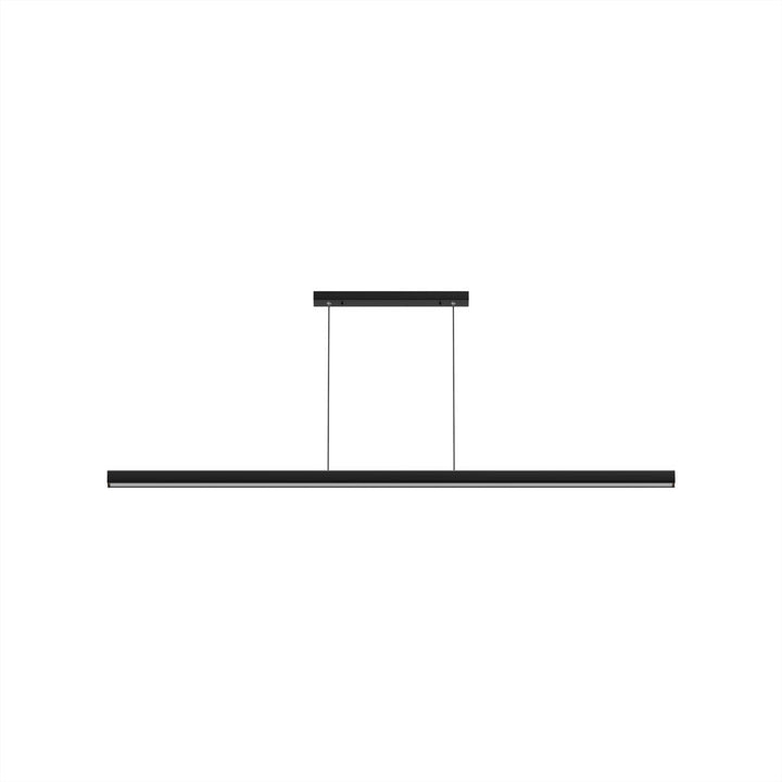 Pendant Light Aluminum Walnut Linear 31.5 in Adjustable Dining Table Kitchen Island Hanging Lamp Stepless Dimmable Modern Design | Kalsten