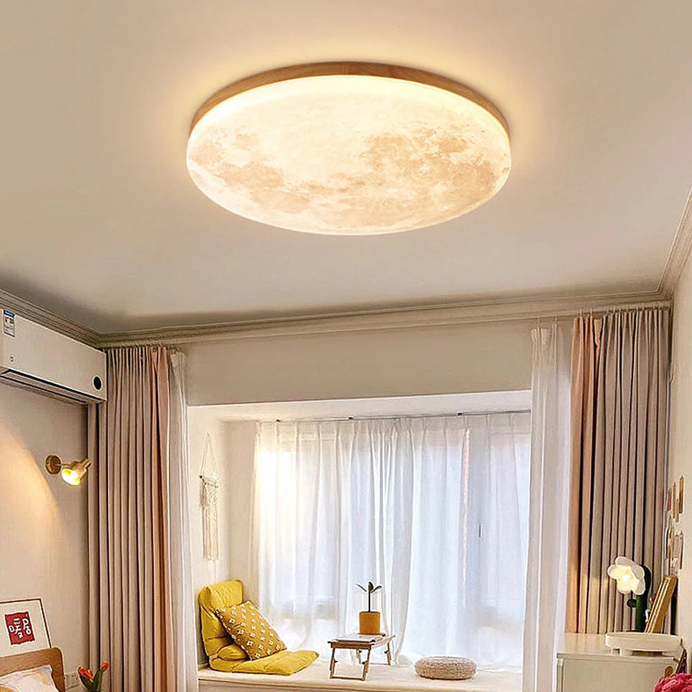 Moon Style LED Pendant Light Dimmable Metal Fixture Noxord