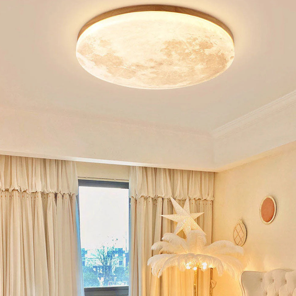 Moon Style LED Pendant Light Dimmable Metal Fixture Noxord