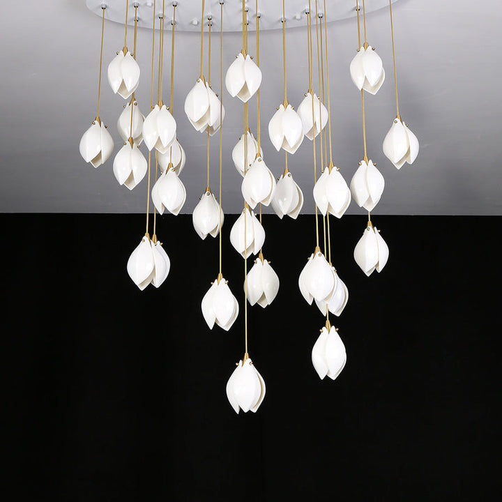 Ceramic Flower Droplight Pendant Light | Kalsten