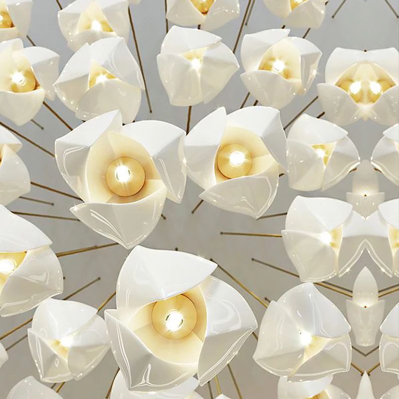 Ceramic Flower Droplight Pendant Light | Kalsten