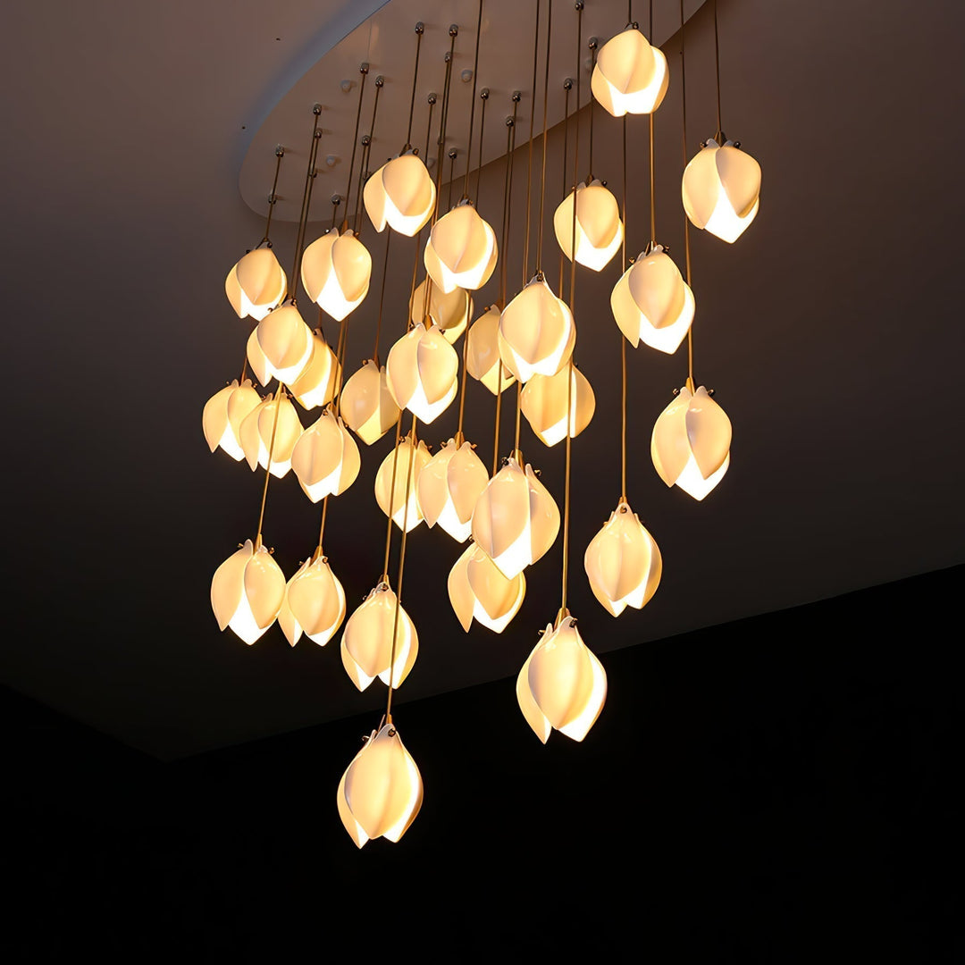 Ceramic Flower Droplight Pendant Light | Kalsten