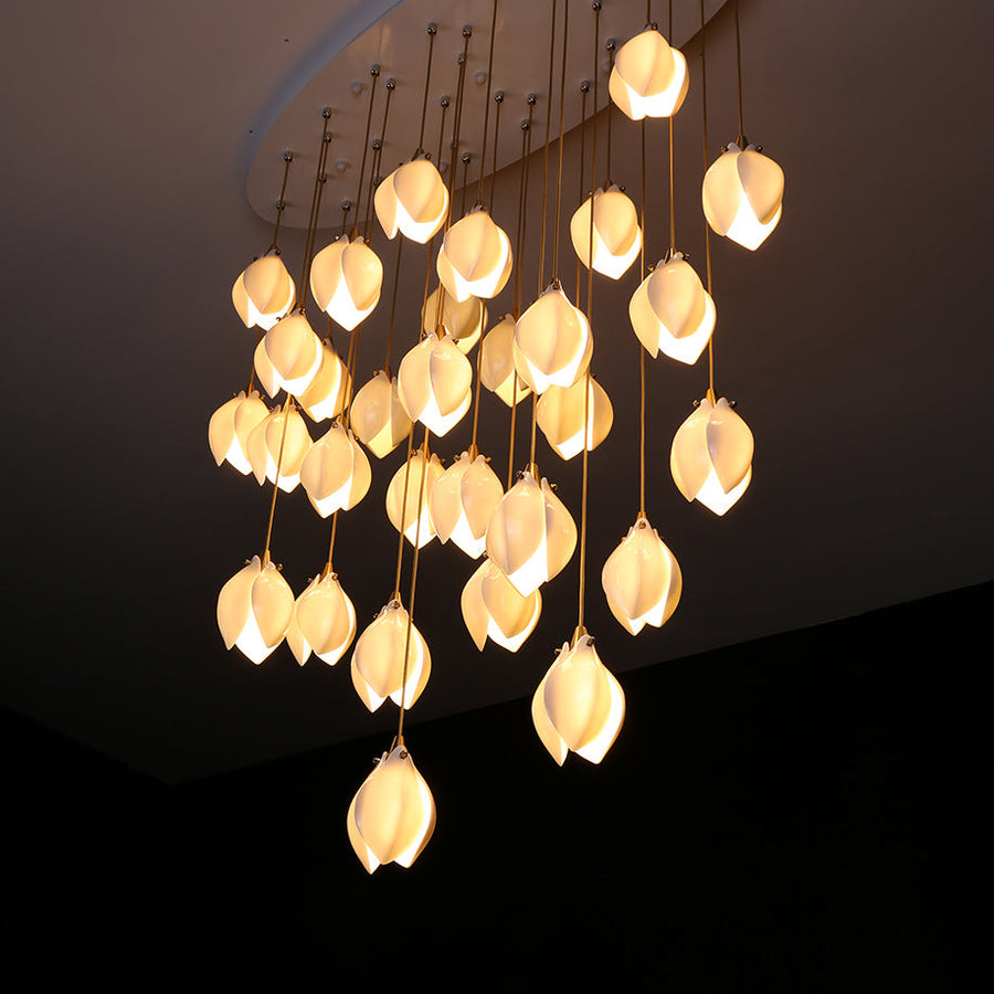 Ceramic Flower Droplight Pendant Light | Kalsten