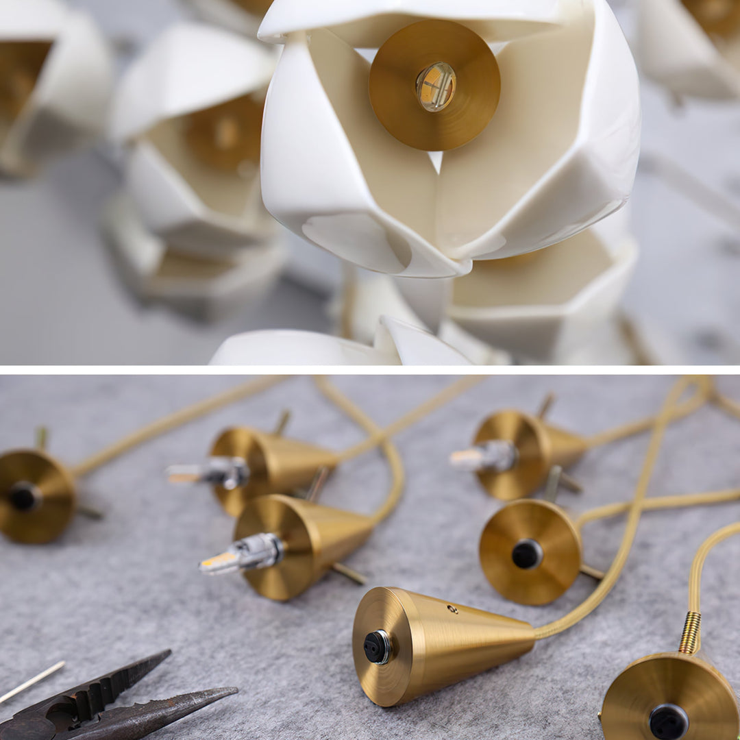 Ceramic Flower Droplight Pendant Light | Kalsten