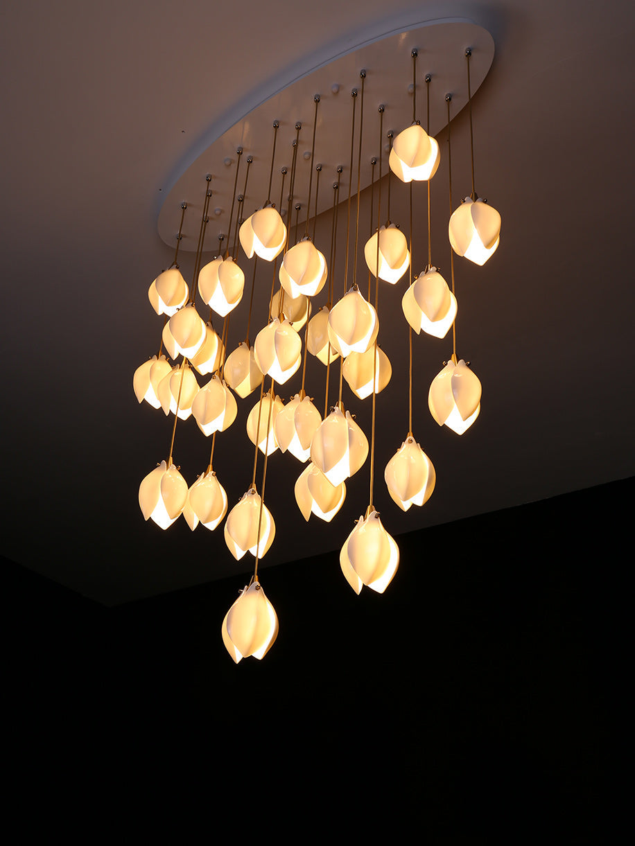 Ceramic Flower Droplight Pendant Light | Kalsten